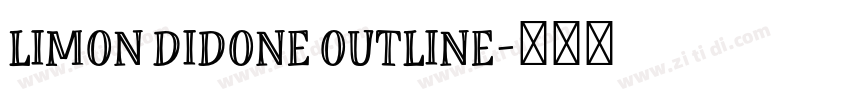 Limon Didone Outline字体转换